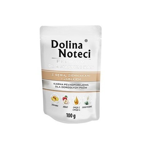 Dolina Noteci Premium Pies Gęś, ziemniaki i jabłko saszetka 100g