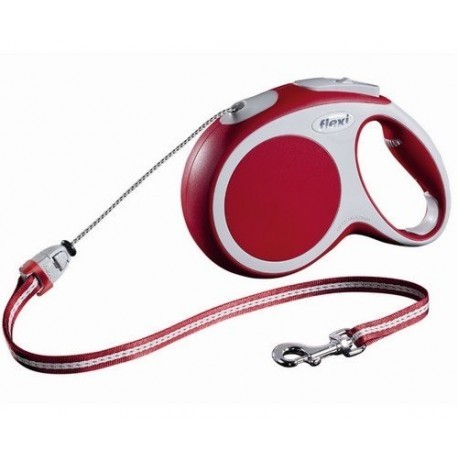 Flexi Vario Smycz linka M 8m czerwona [FL-9412]