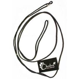 CHABA Smycz ringówka - 4mm czarna