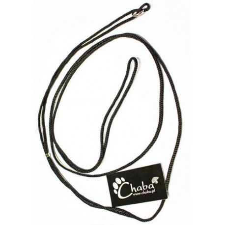 CHABA Smycz ringówka - 4mm czarna