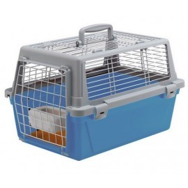 Ferplast Atlas Vision 20 - transporter z otwieranym dachem niebieski [73019099]