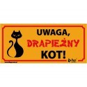 Dingo Tabliczka ostrzegawcza "Uwaga drapieżny kot!"