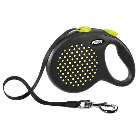 Flexi Smycz Design taśma L 5m żółty