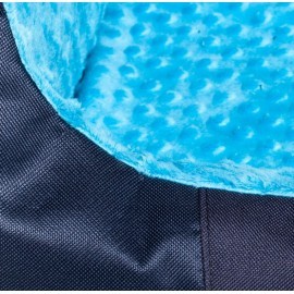 Bimbay Pokrowiec do kanapy Minky r.2 - 80x65cm granat-turkus