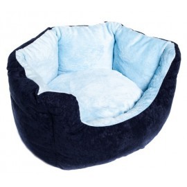 Bimbay Legowisko Owal Silikon r.2 - 56x40cm granat-niebieski