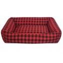 CHABA Legowisko Sofa Standard r.1 czerwona krata
