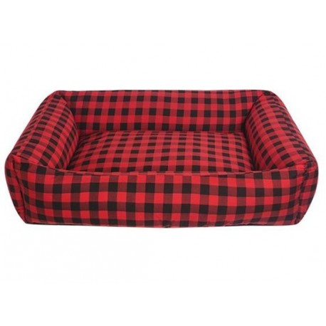 CHABA Legowisko Sofa Standard r.1 czerwona krata
