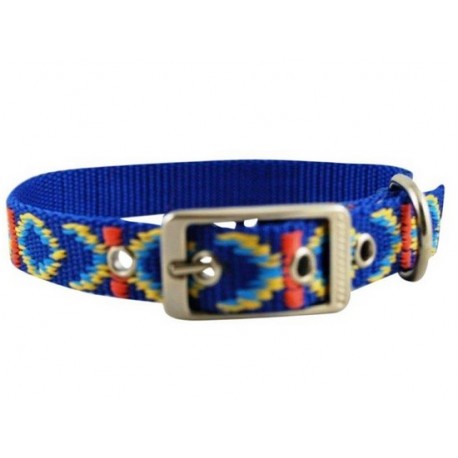 CHABA Obroża Ozdobna Lux 20mm x 45cm niebieska