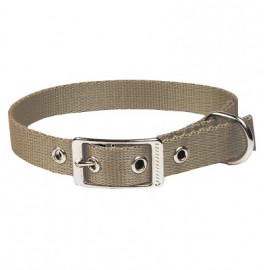 CHABA Obroża Gładka Lux 20mm x 40cm khaki