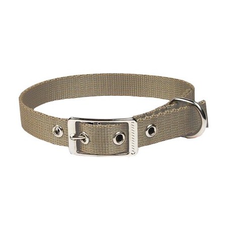CHABA Obroża Gładka Lux 20mm x 40cm khaki