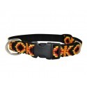 CHABA Obroża taśma ozdobna regulowana 10mm x 30cm czarna