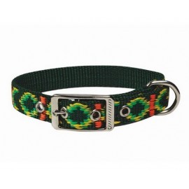 CHABA Obroża Ozdobna Lux 16mm x 35cm zielona