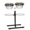 LoloPets Stojak metalowy regulowany do misek 4,7L malowany [97333]