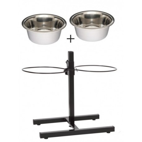 LoloPets Stojak metalowy regulowany do misek 4,7L malowany [97333]