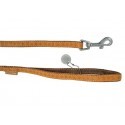 Zolux Smycz Mac Leather 10mm/1.2m Żółta [522010JA]