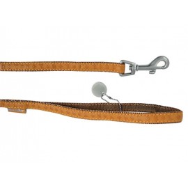 Zolux Smycz Mac Leather 10mm/1.2m Żółta [522010JA]