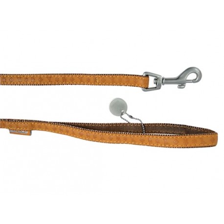 Zolux Smycz Mac Leather 10mm/1.2m Żółta [522010JA]