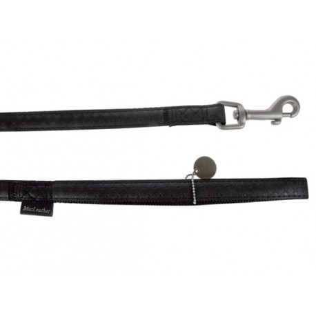 Zolux Smycz Mac Leather 15mm/1.2m Czarna [522015NO]