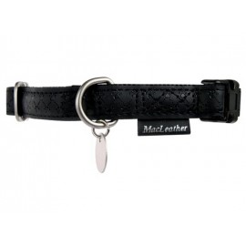 Zolux Obroża regulowana Mac Leather 10mm Czarna [522030NO]
