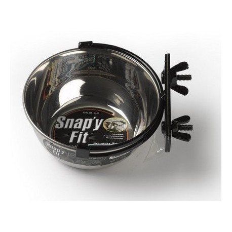 MidWest Snap'y Fit Miska stalowa do klatki 400ml [SF40-10]
