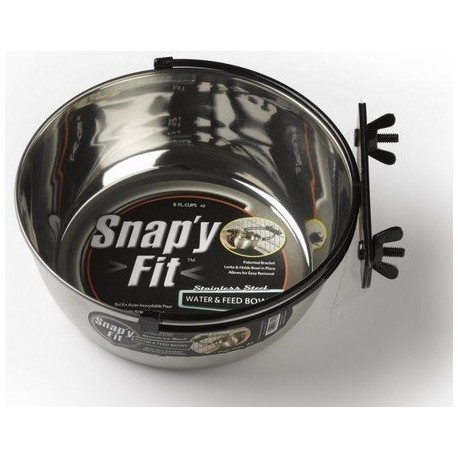 MidWest Snap'y Fit Miska stalowa do klatki 2000ml [SF42]