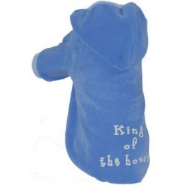 Grande Finale Bluza niebieska King Of The House dla psa rozmiar 4 [B51]