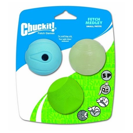 Chuckit! Fetch Medley Small 3pak [205101]
