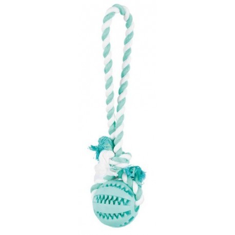 Trixie Piłka Dentafun ze sznurem 7cm/24cm [TX-3299]