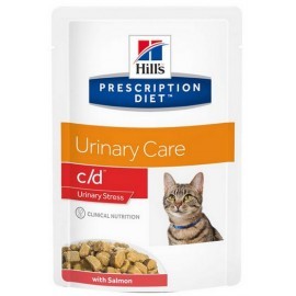 Hill's Prescription Diet c/d Feline Urinary Stress z łososiem saszetka 85g