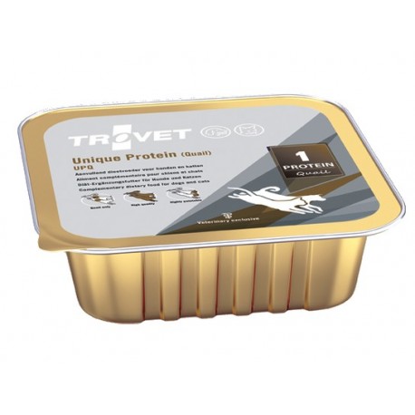 Trovet Unique Protein UPQ Przepiórka dla psa i kota tacka 100g