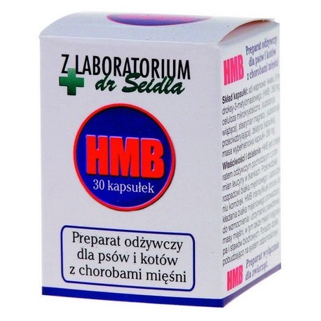 Dr Seidel HMB preparat odżywczy dla psów i kotów 30 kaps. + 20% gratis