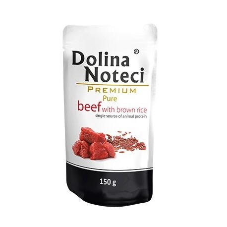 Dolina Noteci Premium Pies Pure Wołowina i ryż saszetka 150g
