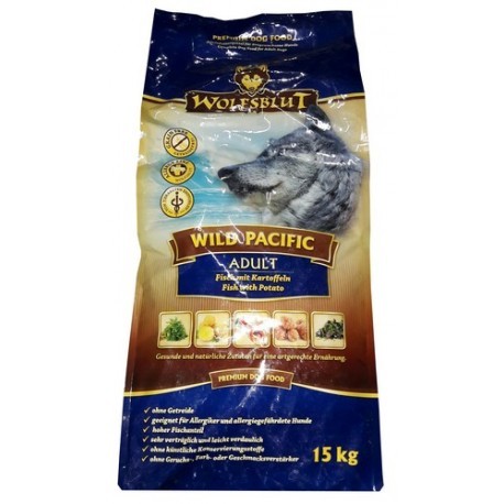 Wolfsblut Dog Wild Pacific ryby i ziemniaki 15kg
