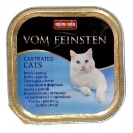 Animonda vom Feinsten Castrated Cats z Indykiem i Pstrągiem tacka 100g