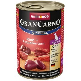 Animonda GranCarno Senior Rind Putenherzen Wołowina + Serca Indyka puszka 400g