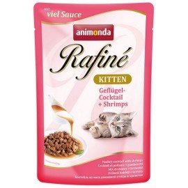 Animonda Rafiné Kitten Koktail drobiowy + Krewetki saszetka 100g