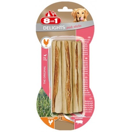 8in1 Pork Delights Sticks 3szt