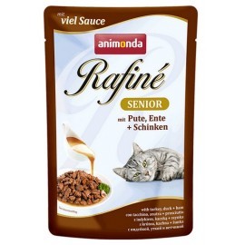Animonda Rafiné Senior Indyk i Kaczka + Szynka saszetka 100g