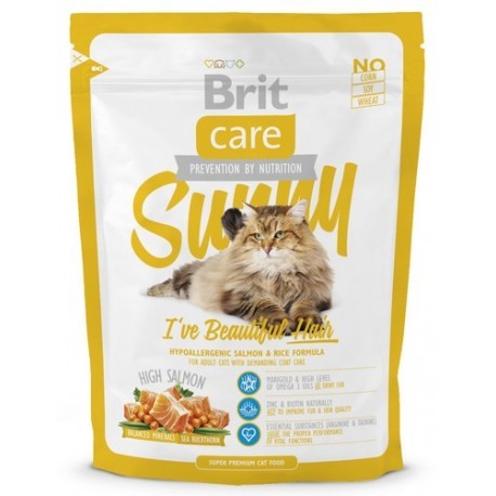 Brit Care Cat New Sunny I've Beautiful Hair Salmon & Rice 400g