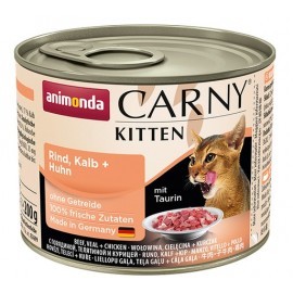 Animonda Carny Kitten Wołowina, Cielęcina + Kurczak puszka 200g