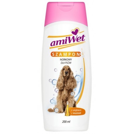 Amiwet Szampon norkowy z olejkiem musteli dla psa 200ml