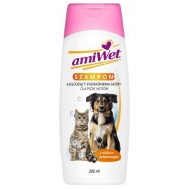 Amiwet Szampon łagodzący podrażnienia dla psa i kota 200ml