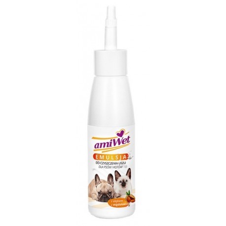 Amiwet Emulsja do czyszczenia uszu dla psów i kotów 100ml