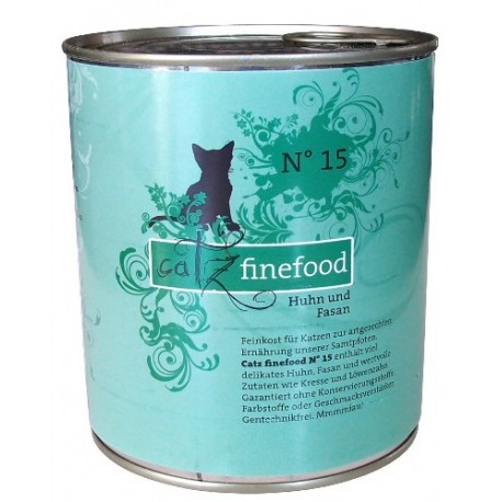 Catz Finefood N.15 Kurczak i Bażant puszka 800g