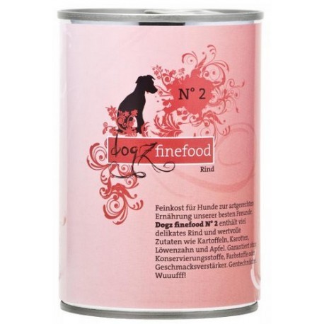 Dogz Finefood N.02 Wołowina puszka 400g