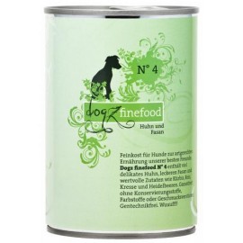 Dogz Finefood N.04 Kurczak i bażant puszka 400g