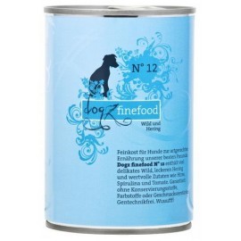 Dogz Finefood N.12 Dziczyzna i śledź puszka 400g