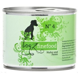 Dogz Finefood N.04 Kurczak i bażant puszka 200g