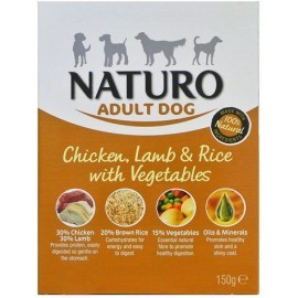 Naturo Adult Kurczak, jagnię z ryżem i warzywami 150g
