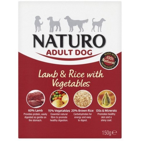 Naturo Adult Mini Jagnięcina z ryżem i warzywami 150g